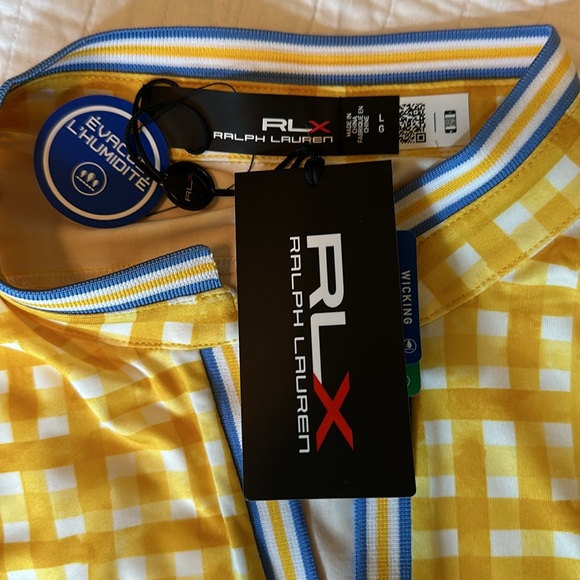 NWT-RLX RALPH LAUREN wms sleeveless shirt. Size LARGE. Wicking fabric. - Picture 4 of 11